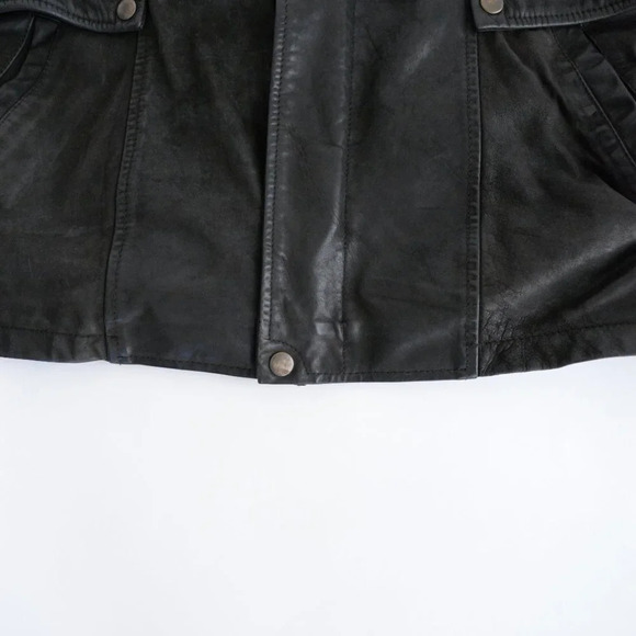 Danier - Vintage 100% Leather w Removable, Black & White Checker  Liner - Small - Picture 7 of 16